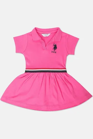 Ralph Lauren Girls Pure Cotton Fit & Flare Dress