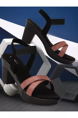 Denill Colourblocked Platform Heels