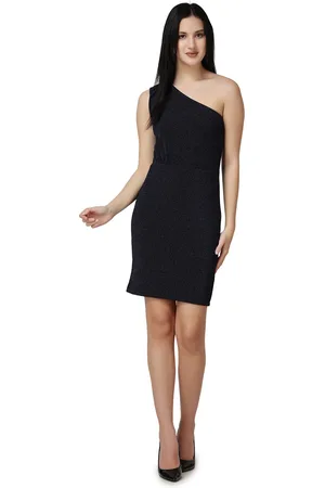 Popwings Navy Blue Bodycon Dress