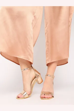 Marc Loire Textured Ankle Looped Block Heels