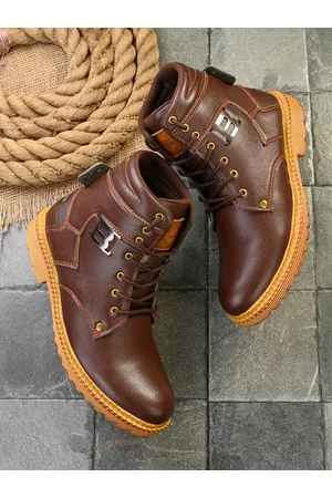 Big Fox Men Brown Flat Boots