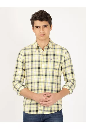 Wrangler Men Tartan Checks Cotton Casual Shirt