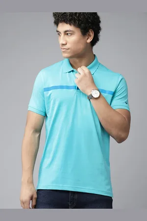 Park Avenue Striped Polo Collar Slim Fit T-shirt