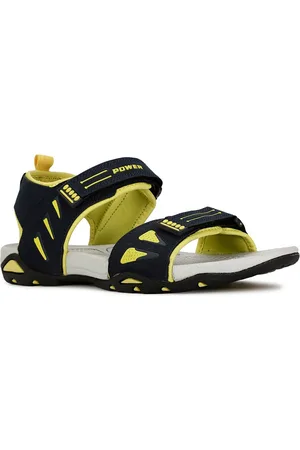 POWER Men Open Toe Printed Sport Sandals With Velcro Closure