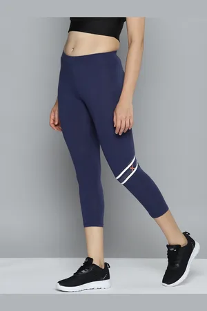 HRX Women Striped Detail Slim Fit 3/4th Tights