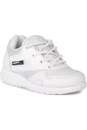 Liberty Boys White Mid-Top Ankle Sneakers Casual Shoes