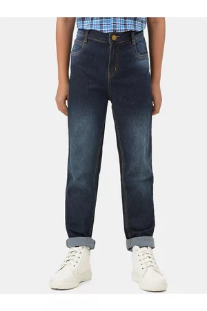 URBANO Boys Slim Fit Light Fade Stretchable Clean Look Jeans
