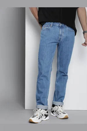 Tommy Hilfiger Men Pure Cotton Ryan Relaxed Straight Fit Heavy Fade Jeans