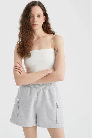 DeFacto Women Mid-Rise Slip-On Shorts