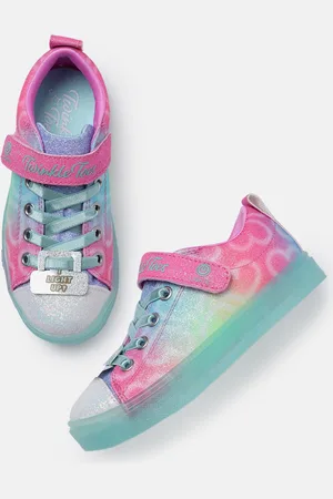 Skechers Girls Conversational Print Twinkle Sparks Ice Dreamsicle Regular Sneakers