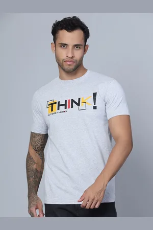 CANTABIL Men Typography Printed Cotton T-shirt