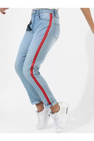 Campus Women Blue Smart Slim Fit Cotton Jeans