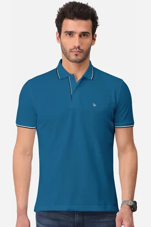 bullmer Polo Collar Cotton Casual T-shirt