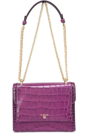Da Milano Textured Leather Structured Shoulder Bag