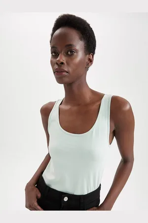 DeFacto Cotton Scoop Neck Casual Tank Top