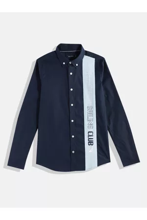 Nautica Boys Printed Casual Shirt