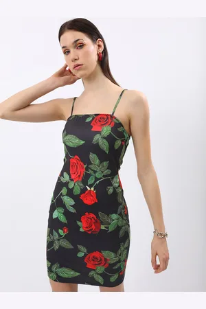 Ketch Floral Print Bodycon Dress