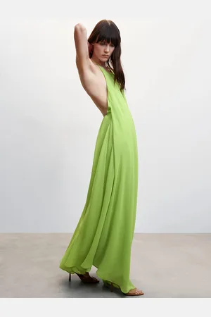 MANGO Halter Neck Maxi Dress