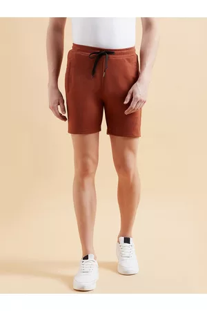 Sweet Dreams Men Brown Mid-Rise Above Knee Length Shorts
