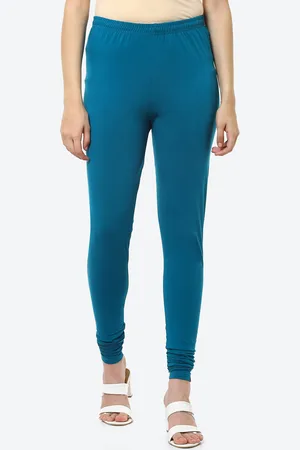 Kryptic Women's Cotton Stretch Solid Churidar Length Leggings