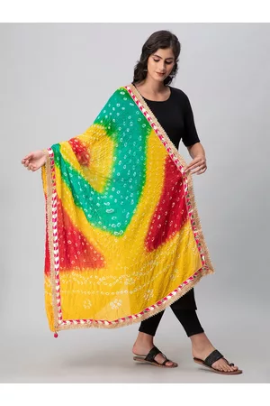 Aditi Wasan Bandhani Printed Embellished Dupatta