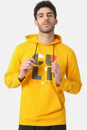 Cult Men Yellow LAYR Graphic Printed Sweatshirt