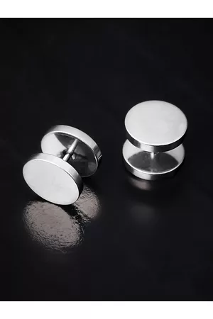 Roadster Silver-Toned Contemporary Studs Earrings