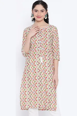 Banjara Floral Woven Design Gotta Patti Straight Kurta
