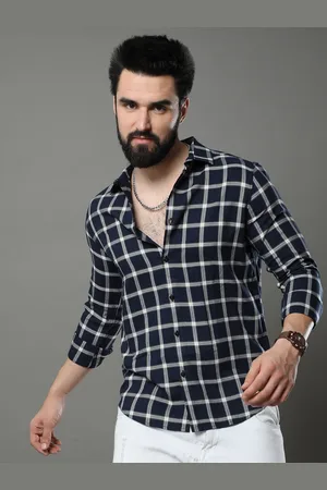 Bushirt Classic Tartan Checked Pure Cotton Casual Shirt