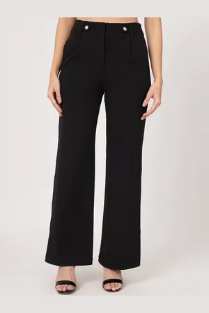 BEATNIK Women High-Rise Pleated Parallel Trousers