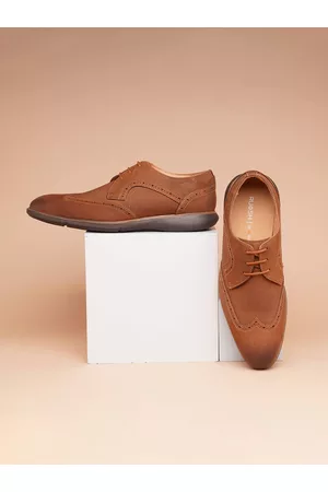 Ruosh Men Leather Lace-Up Formal Brogues