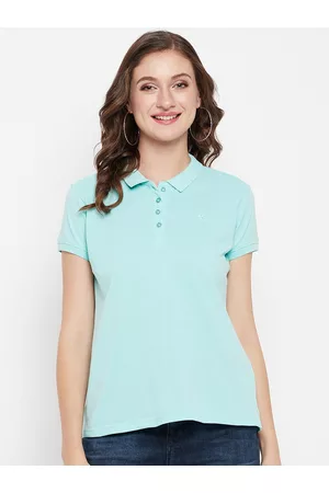 CANTABIL Women Polo Collar Regular Fit T-shirt