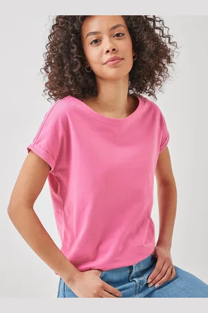 Next Women Extended Sleeves Pure Cotton T-shirt