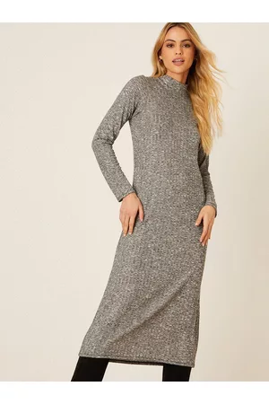 Dorothy Perkins Ribbed A-Line Midi Dress