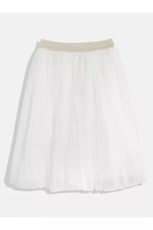 MANGO Girls Shimmer Tulle Sustainable Skirt