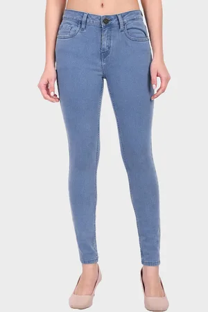 DressBerry Women Blue Mid Rise Skinny Fit Denim Jeans