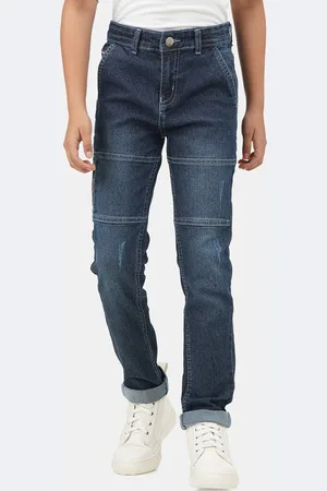 URBANO Boys Clean Look Mid Rise Light Fade Slim Fit Stretchable Jeans