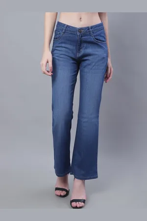 CANTABIL Women Light Fade Bootcut Stretchable Clean Look Jeans