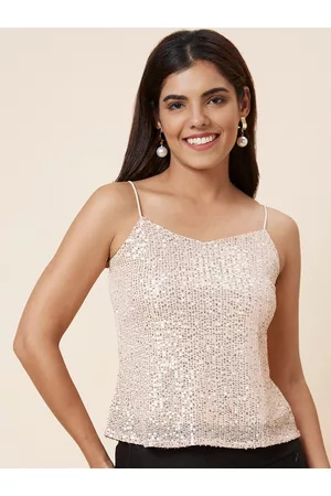 Globus Shoulder Strap Sequinned Party Top