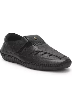 Liberty Men Black Comfort Sandals