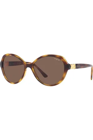 vogue Women UV Protected Brown Lens Butterfly Sunglasses - 0VO5475SBW6567357