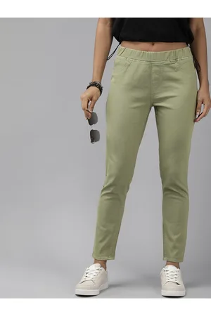 Roadster Solid Skinny Fit Denim Jeggings