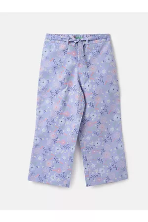 Benetton Girls Floral Printed Trousers