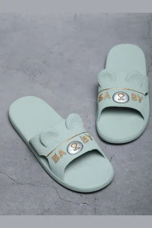 FABBMATE Women Self Design Sliders