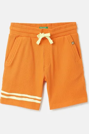 Benetton Boys Mid-Rise Knee Length Cotton Shorts