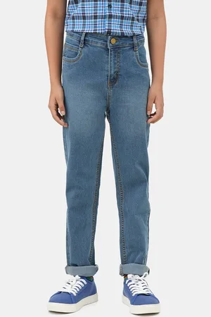 URBANO Boys Slim Fit Light Fade Stretchable Clean Look Jeans