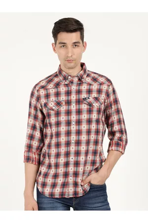Lee Men Checked Casual Cotton Shirt