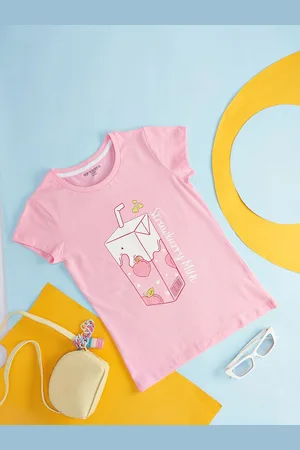 Pantaloons Girls Graphic Printed Cotton T-shirt