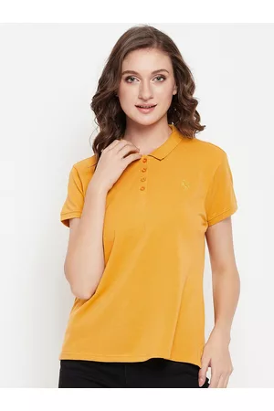 CANTABIL Women Polo Collar T-shirt