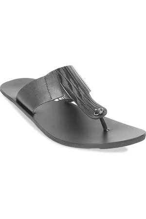 Metro Men Slip-On Leather Comfort Sandals